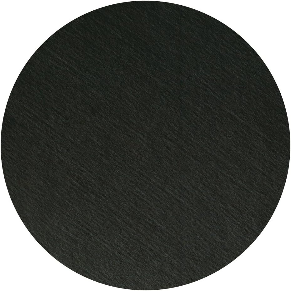 Hoffmaster 876107 Round Two-Sided Coaster, 4" Black (Pack of 500)