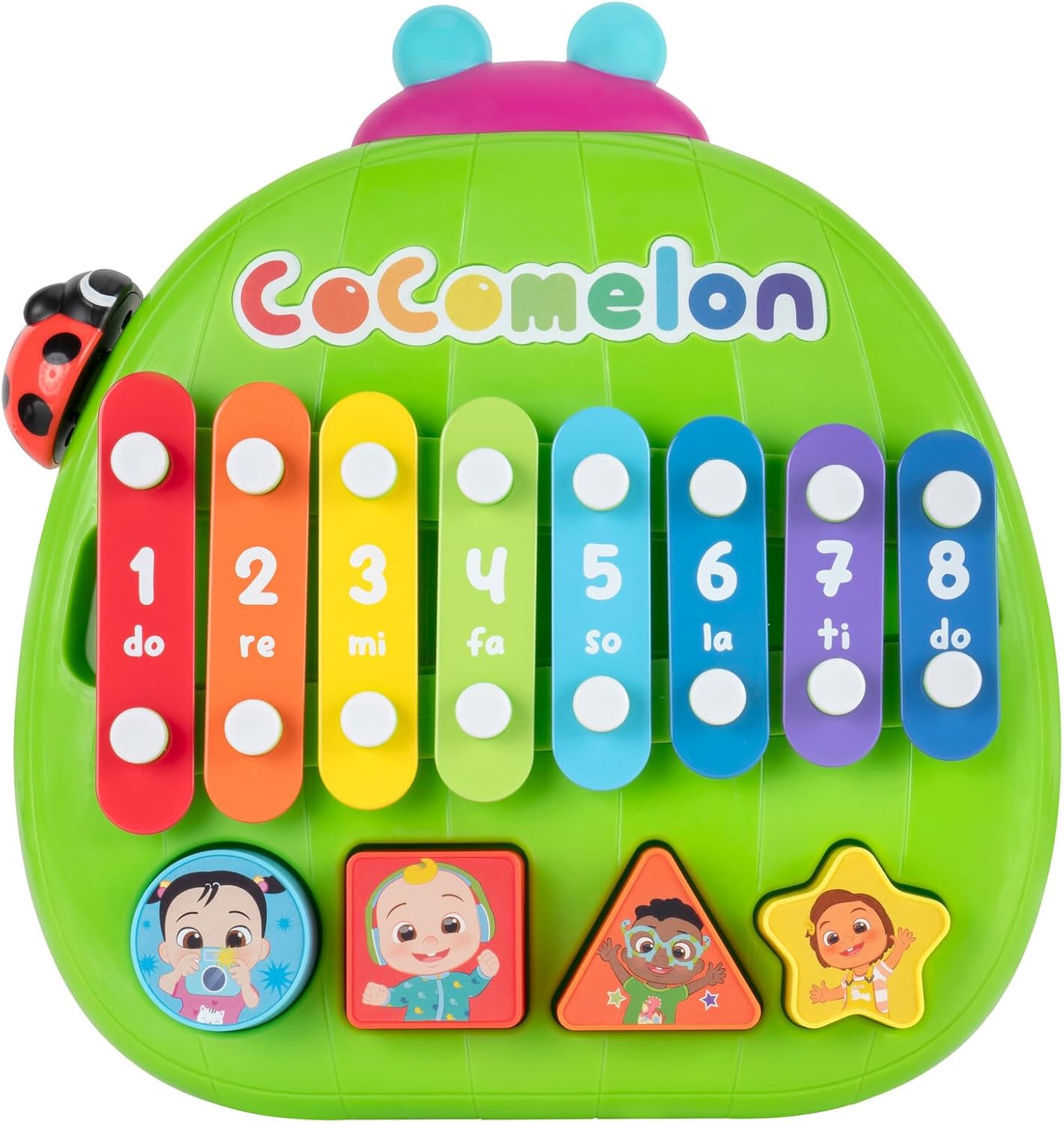 CoComelon Shape ‘N Sort Xylophone - Identify Shapes and Play Music - Favorite CoComelon Characters - Toys for Kids, Toddlers, and Preschoolers