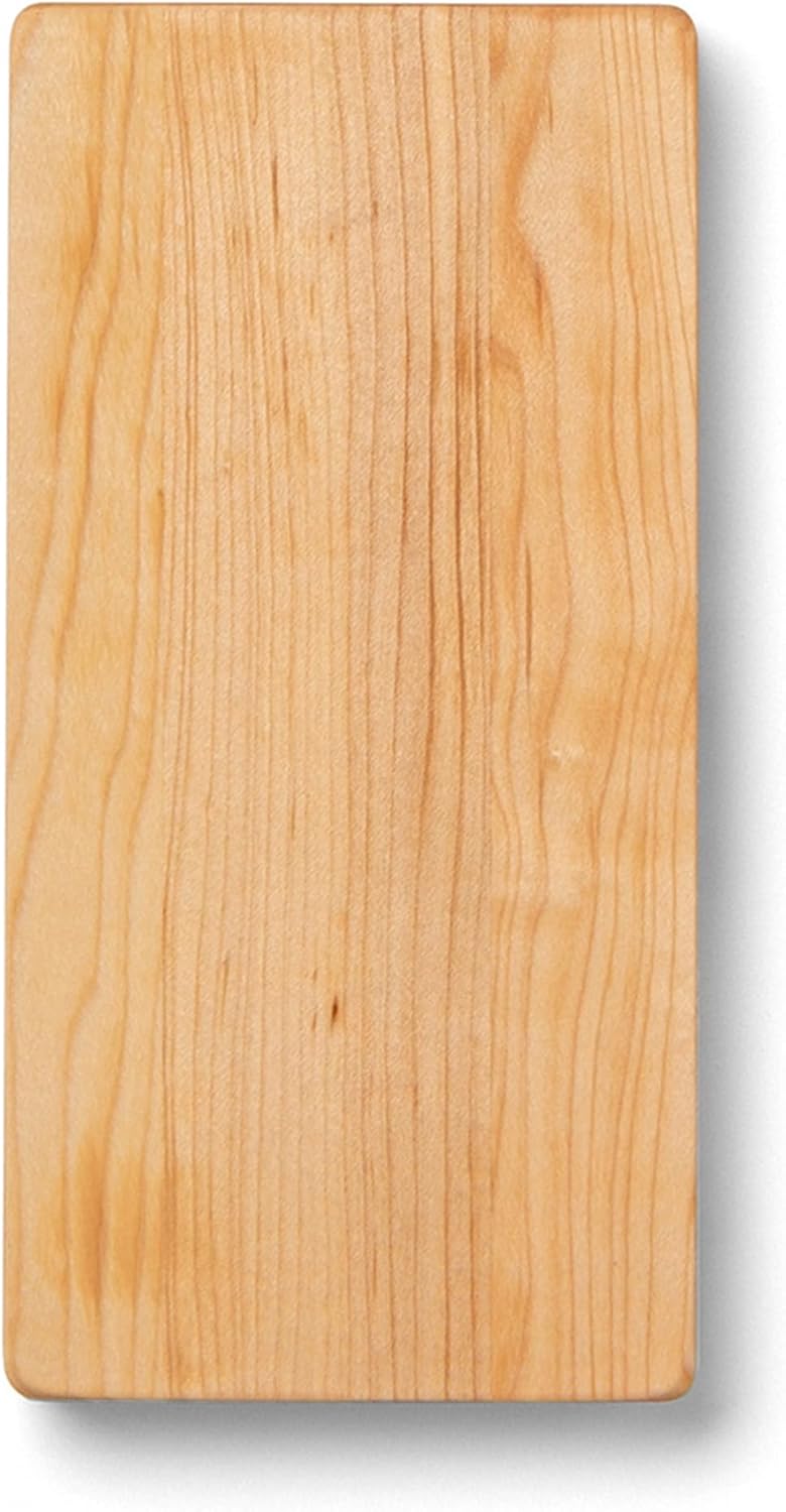 John Boos Chop-N-Slice Series Rectangular Wooden Maple Cutting Board 10”x5” – 1” Thick, 1.4-lb Reversible Butcher Block with Eased Corners & Edge-Grain – Made in the USA