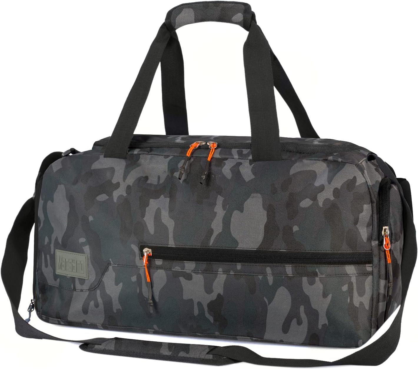Water Resistant Sports Gym Travel Weekender Duffel Bag with Shoe Compartment