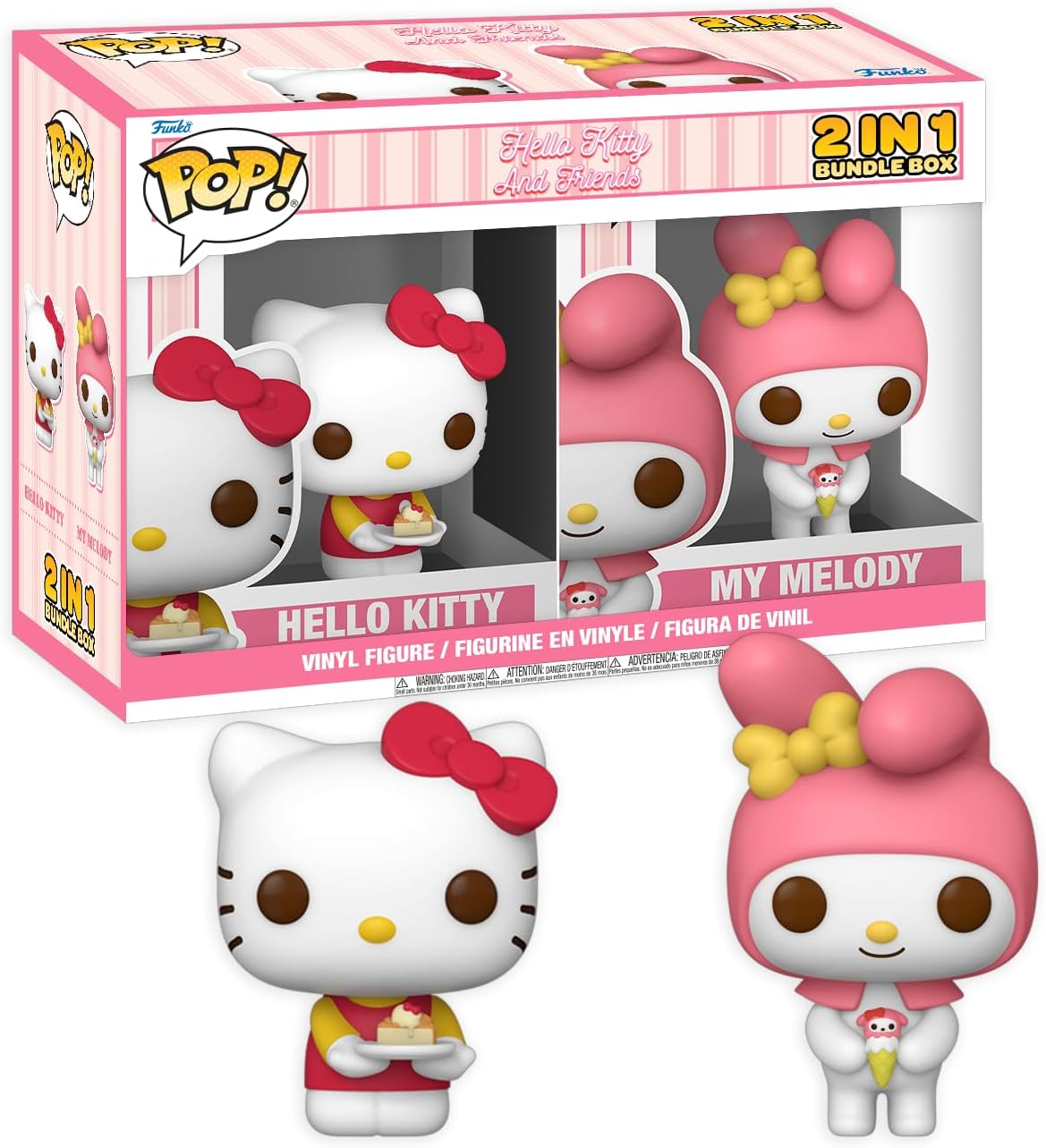 Funko 2025 Exclusive Box - Hello Kitty 2 Pack - Hello Kitty & My Melody - Collectable Vinyl Figure - Gift Idea - Official Merchandise - Toys for Kids & Adults - Model Figure for Collectors