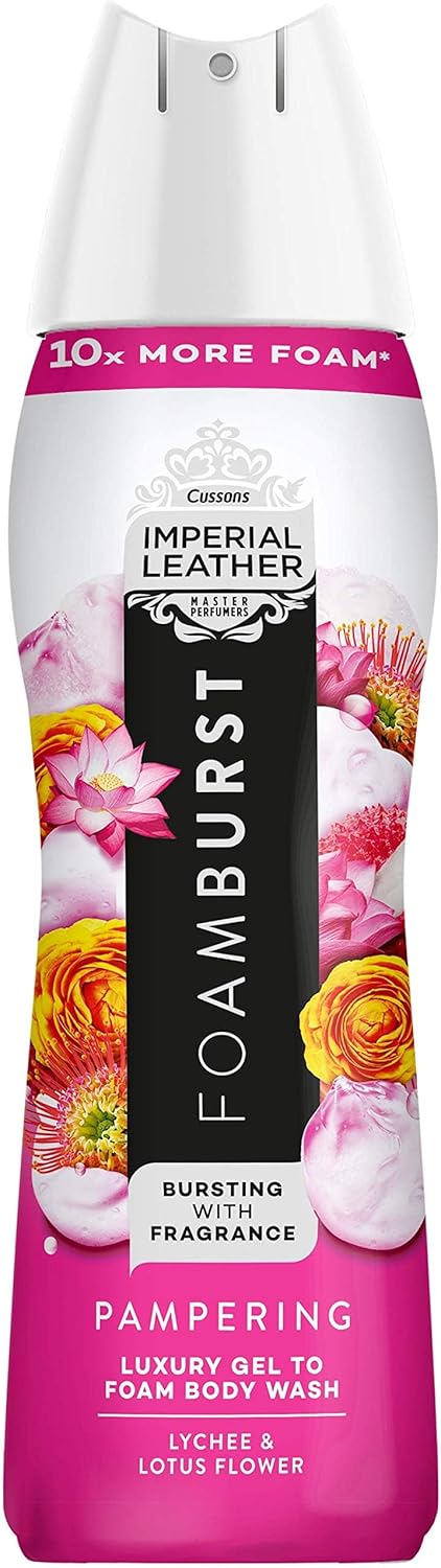 IMPERIAL LEATHER Nourishing Foamburst Gel to Foam Body Wash Lychee & Lotus Flower 200ml