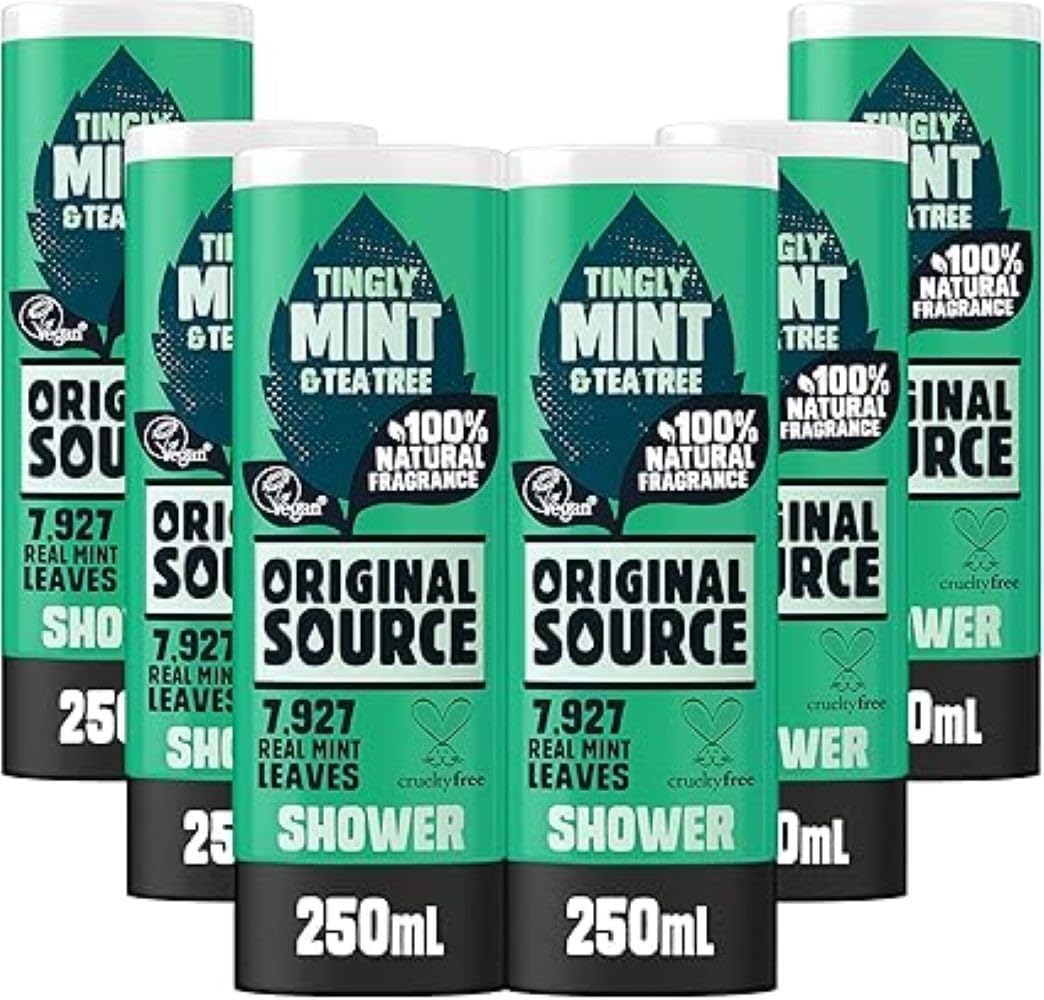 Original Source Tea Tree & Mint Shower Gel 250ml - (Pack of 6)