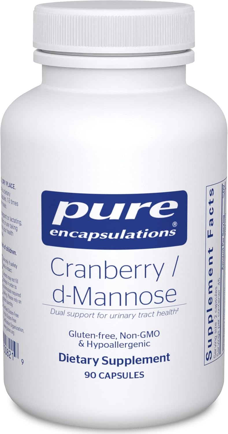 Pure Encapsulations Cranberry D-Mannose - Supports Urinary Tract Health* - with Cranberry Fruit Solids - Vegan & Non-GMO Dietary Supplement - 90 Capsules