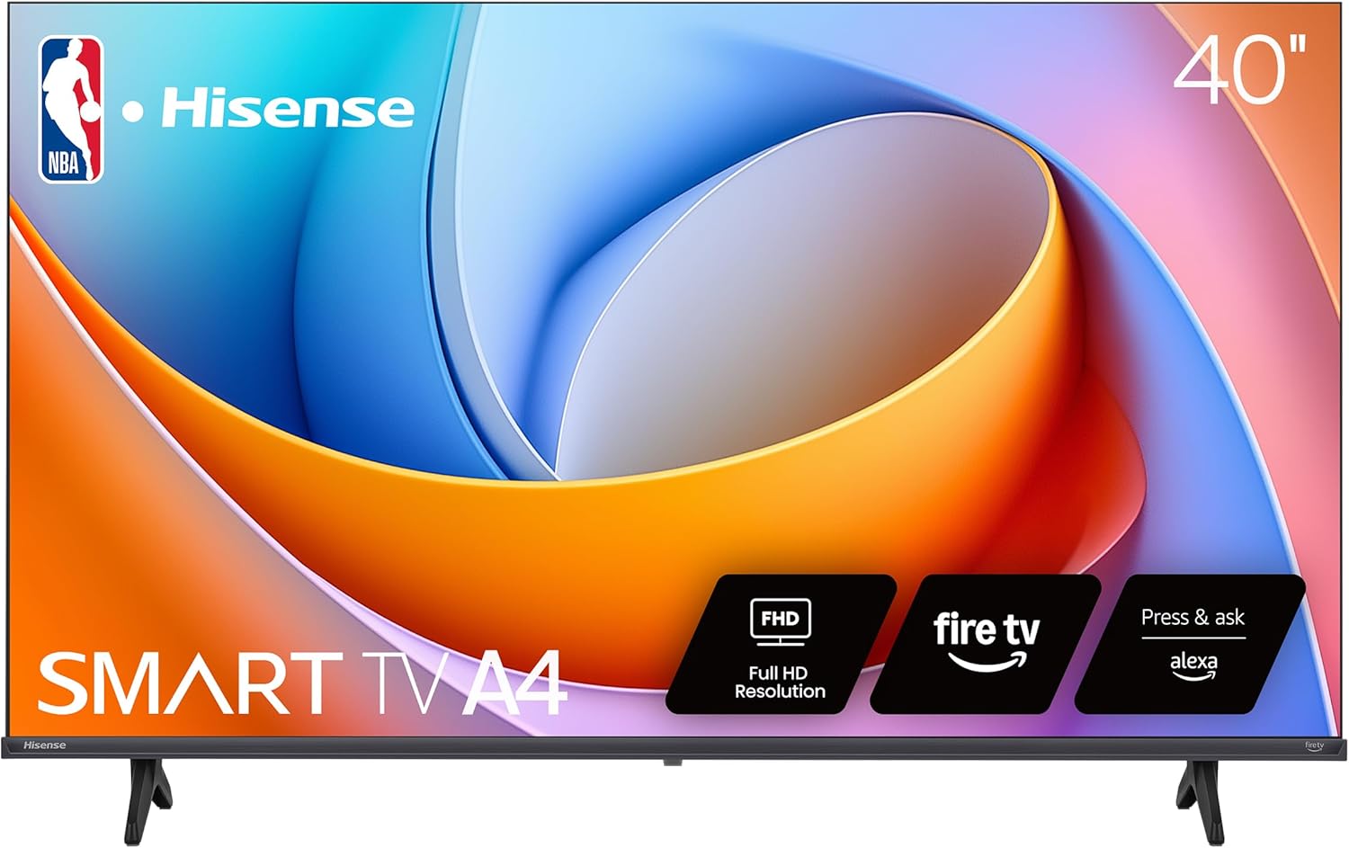 Hisense 40-Inch Class A4 Series FHD 1080p Smart Fire TV (40A4NF, 2025 Model) - DTS Virtual: X, Slim Bezel Design, Alexa Built in