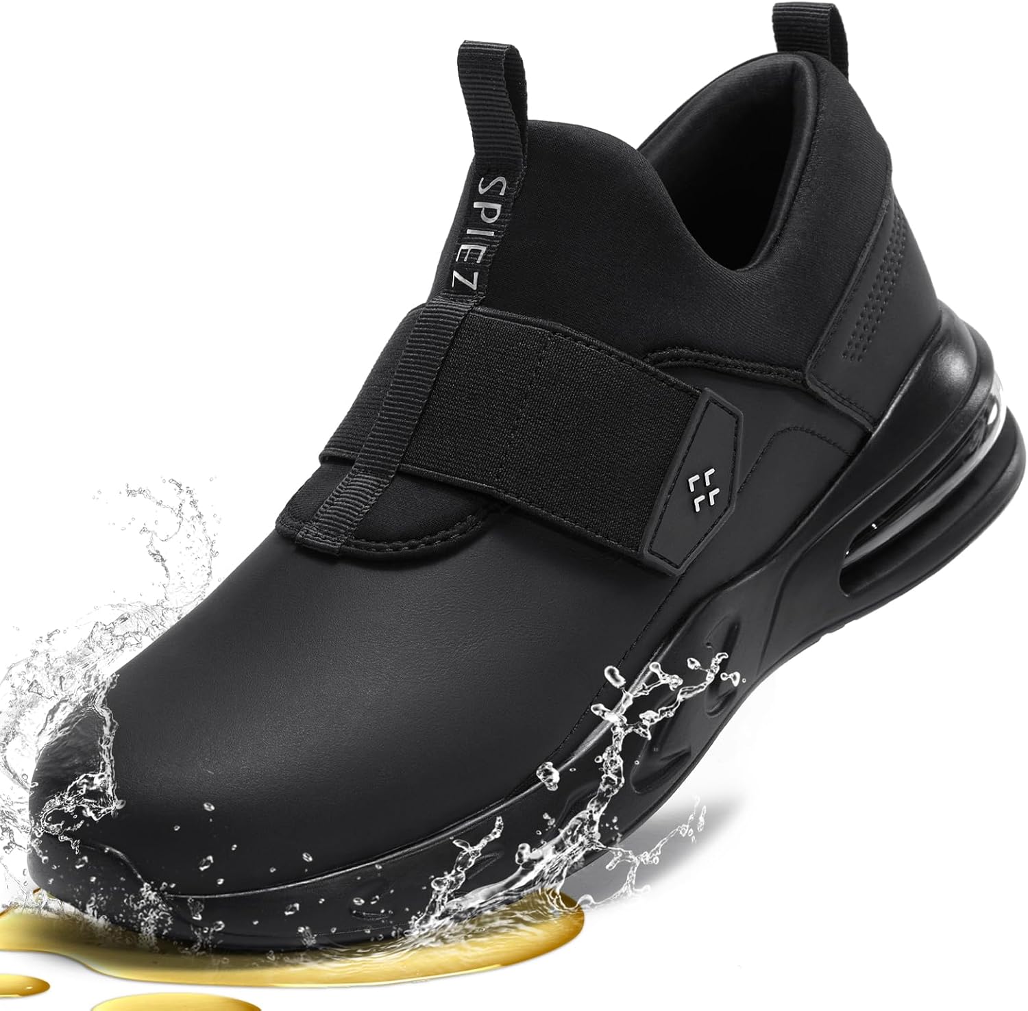 SPIEZ Waterproof Slip-Resistant Work Shoes for Men Women, Non-Slip Oil-Resistant Slip-On Sneakers for Kitchen, Hospital, Nurse, Chef, Food Service,Hombre Zapatos de Trabajo,US 4.5-13.5
