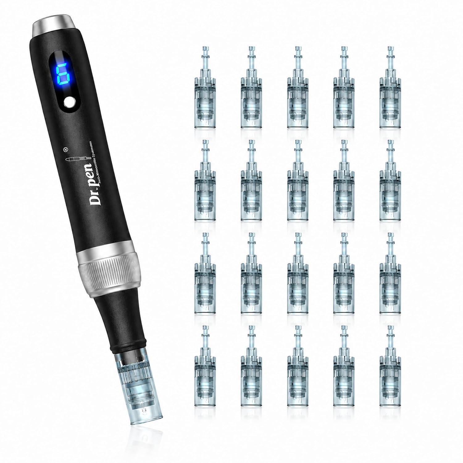 Dr. Pen M7S Microneedling Pen for Home Use, 22 Cartridges, Microneedle Pen for Men Women