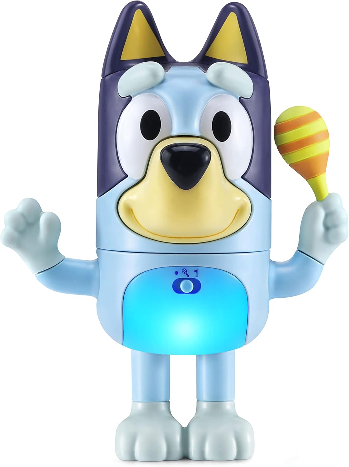 VTech Shake It Bluey, Official Character, Interactive Toddler Toy with Music, Sounds and Phrases from the TV show, Educational Learning Gift for Kids Age 3+, English Version