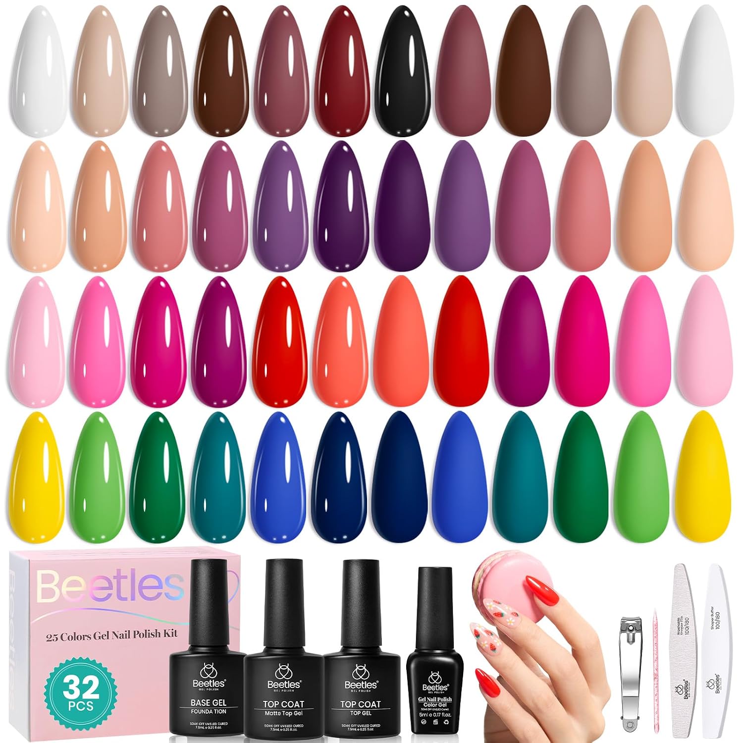 Beetles Christmas Gel Polish Kit, Chic Outfits Collection, Winter 25 Colors
