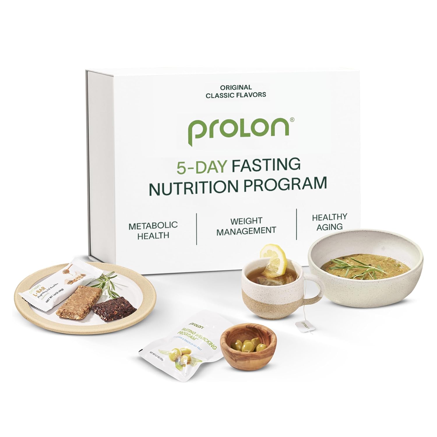 Prolon 5-Day Fasting Kit, Bold Flavors, Plant-Based Meals & Snacks