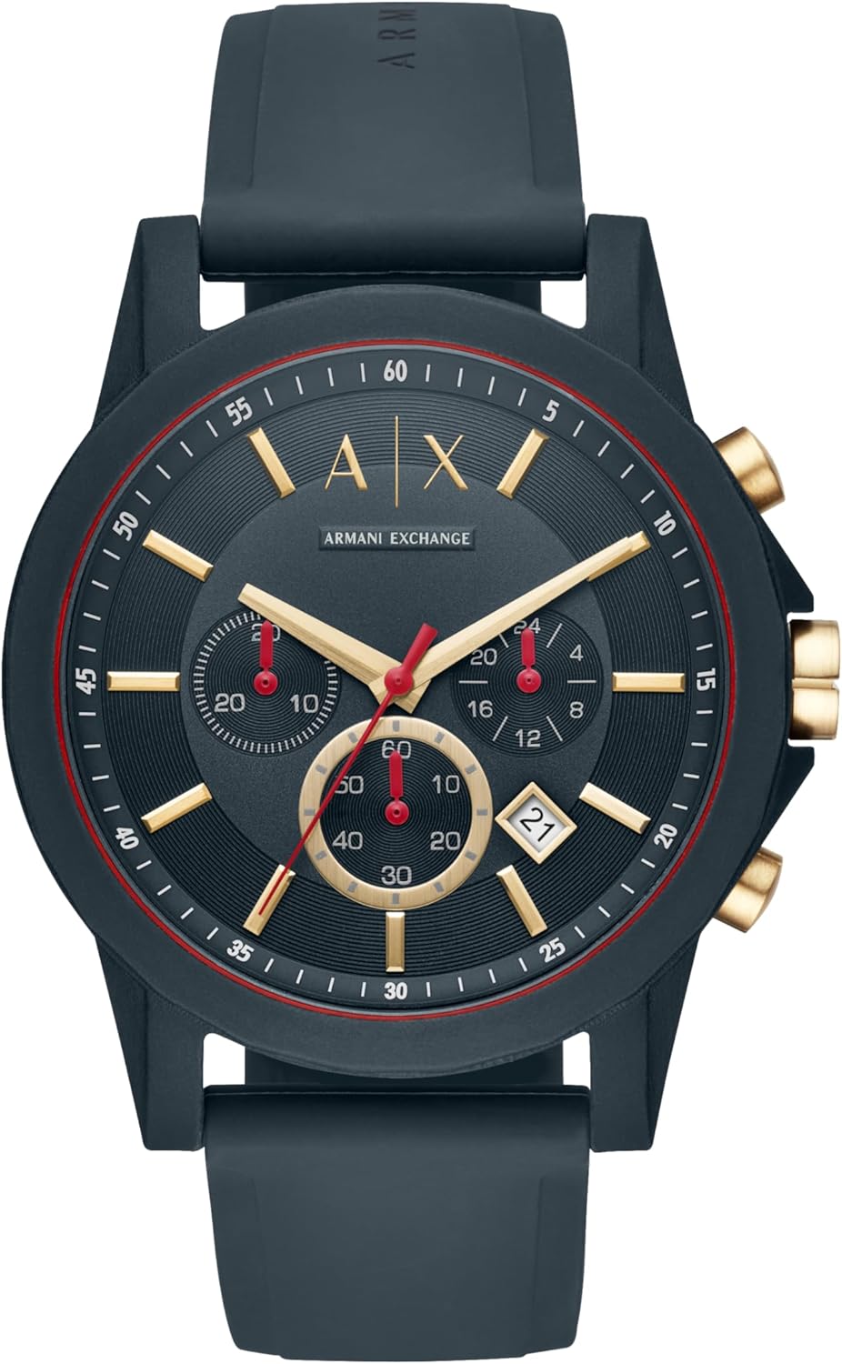 AX Armani Exchange Chronograph Watch for Men with Leather, Stainless Steel or Silicone Band