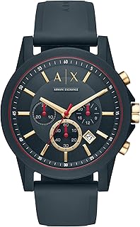 AX Armani Exchange Chronograph Watch for Men with Leather, Stainless Steel or Silicone Band