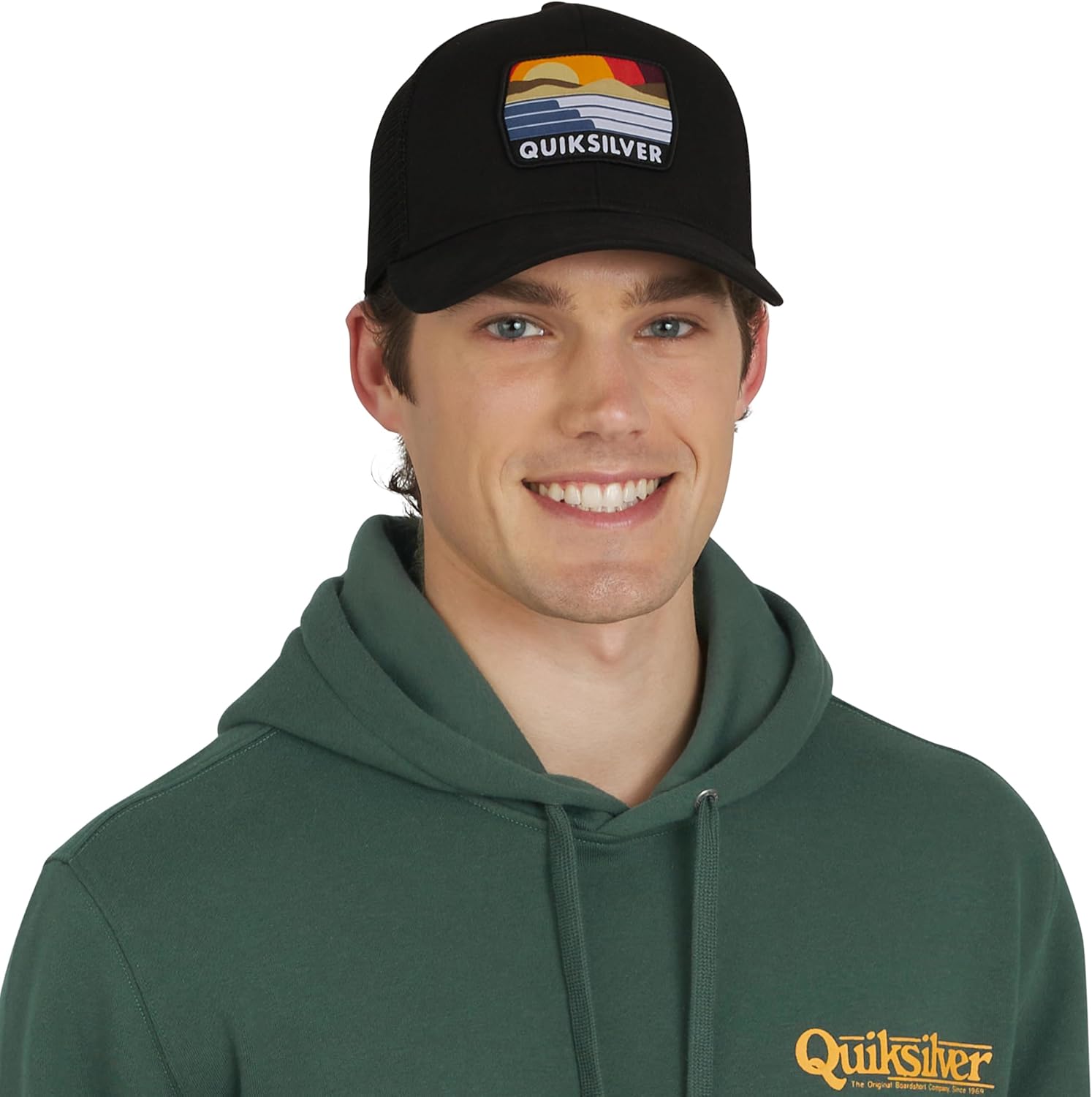 Quiksilver Men's Premium Cotton Adjustable Snap Back Logo Baseball Cap