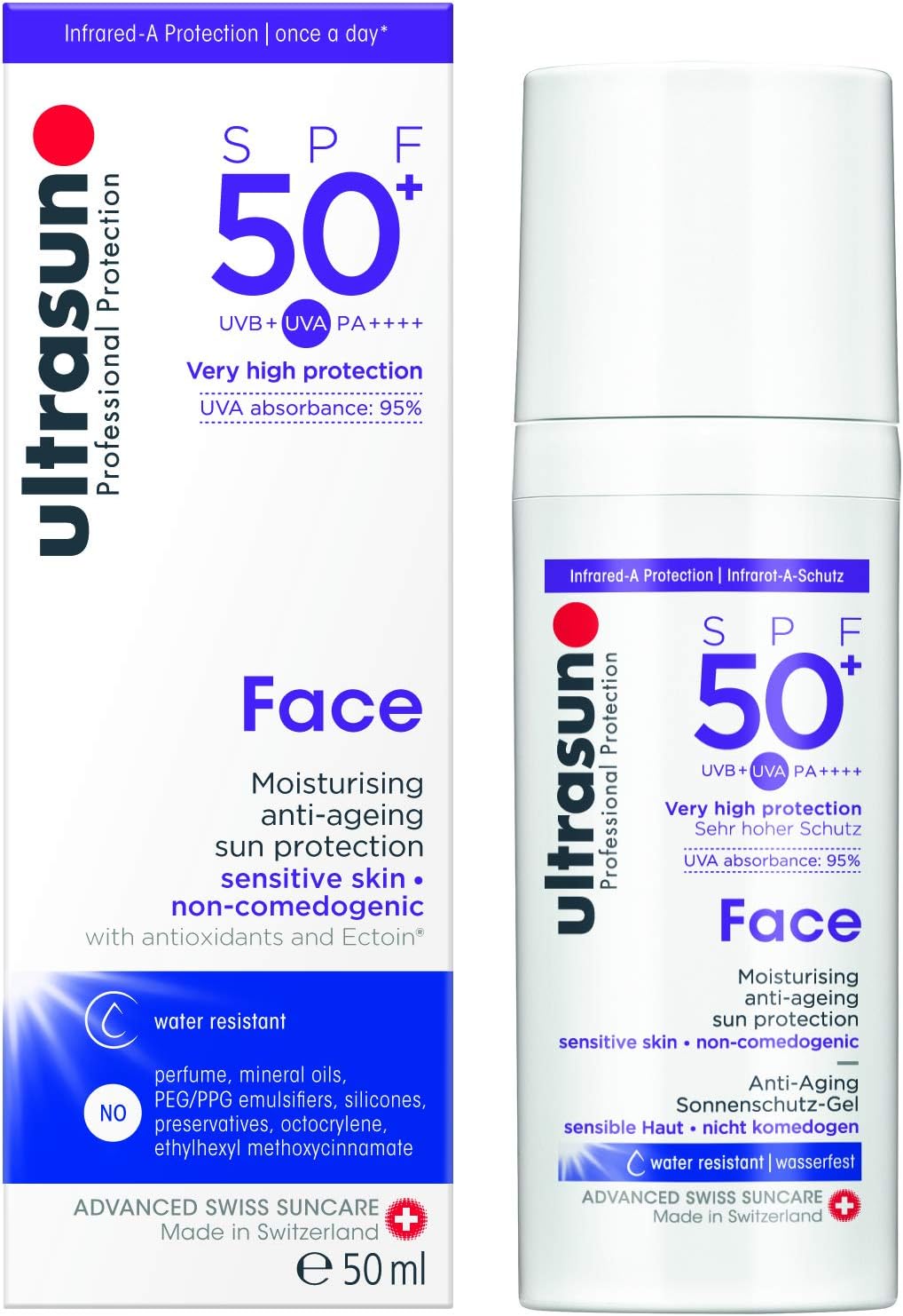 Ultrasun Anti-Ageing Face SPF50+ 50ml , Pack of 1