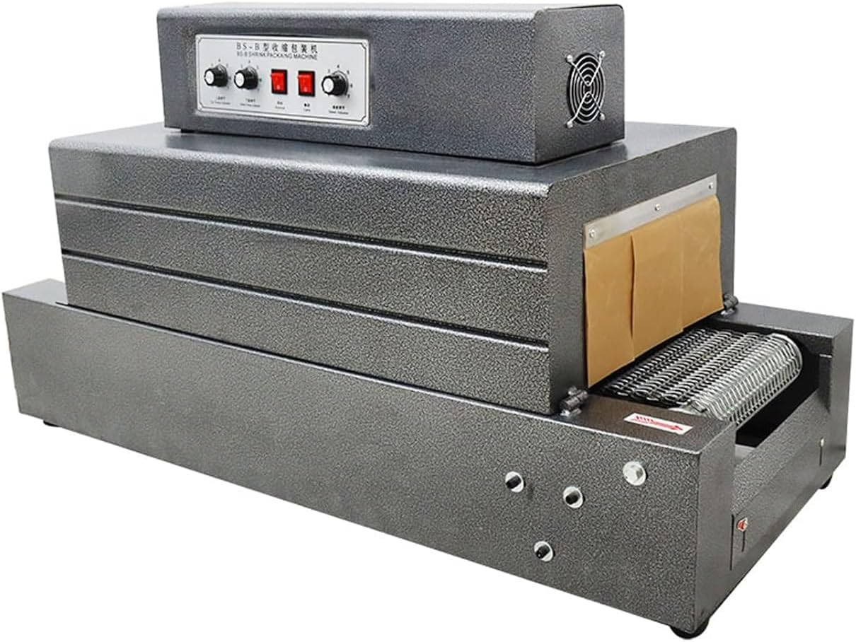 4.5kw Electric Heat Shrink Tunnel Machine For Packaging - Mesh Type Heat Wrap Equipment For Efficient Shrink Wrapping And Packaging Solutions