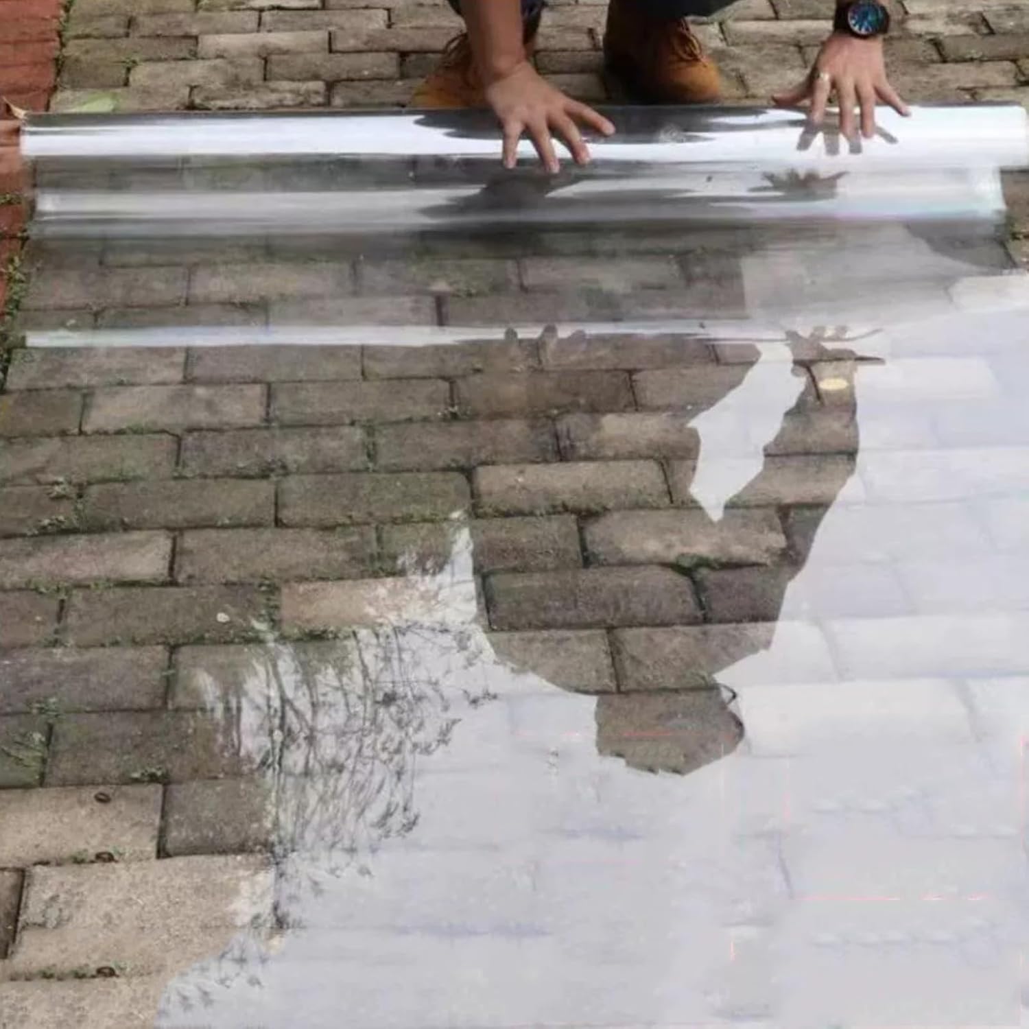 YUJIANHUAA 1mm Polycarbonate Roofing Sheets Clear Acrylic Plastic Sheet,Roofing Canopies Roofing Cladding Panel,Sun Protection Heat-Insulating,for Greenhouses (0.5m x 2m(1.64ft x 6.56ft))