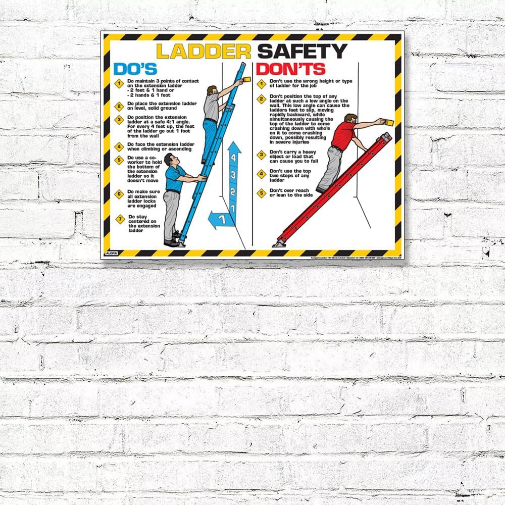 Ladder Safety II Do's and Don'ts Poster (12" x 16")