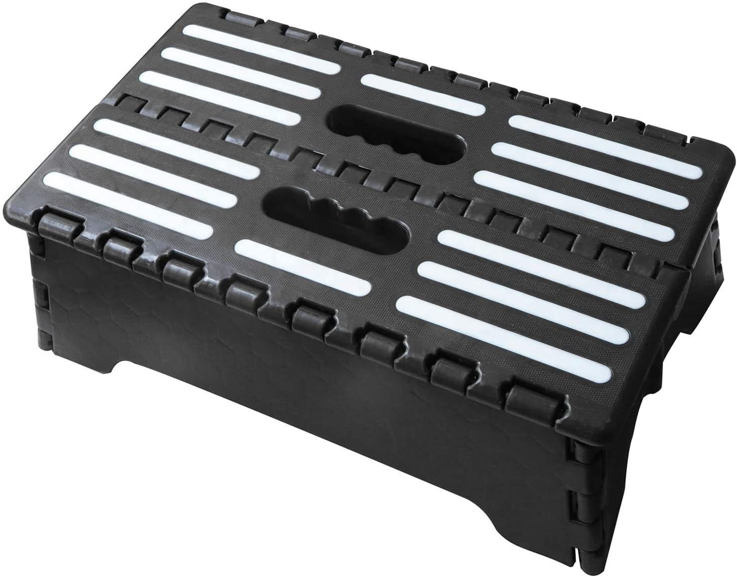 Portable Folding Step, 15" x 8.7" x 5" Lightweight Foldable Step Stool Indoor & Outdoor Mobility Step for Seniors, Pets and More