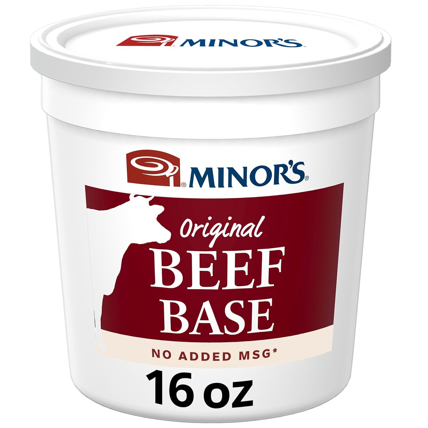 Minor's Beef Base, Great for Soup Broth and Sauces, 0 Grams Trans Fat, No Added MSG, 16 oz Tub