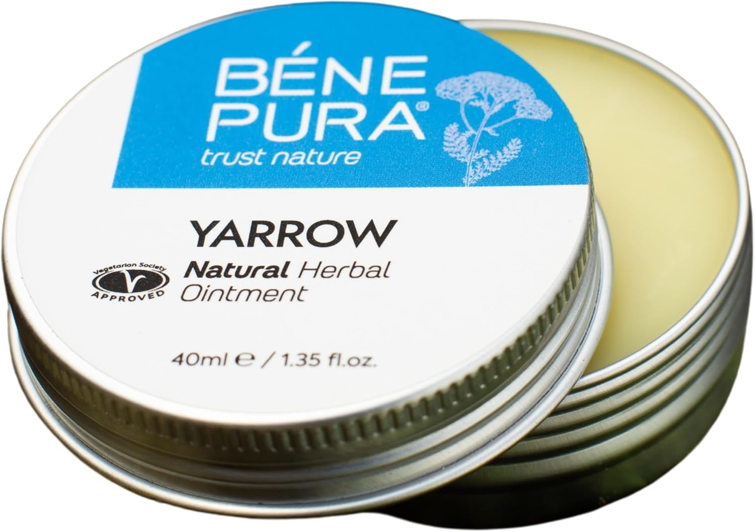 BenePura Hemorrhoids Ointment, Natural White Yarrow Ointment for Burning, Itching and Discomfort, 40 ml