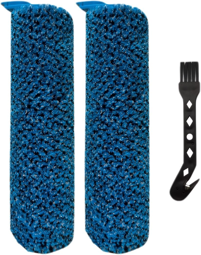 Aimery Hydroduo Brushroll/Vacuum Roller Brush Replacement Parts for Shark Hydroduo Cordless Wet Dry Hard Floor Cleaner Vacuum WW201/WW200/WW201q-2 Brush Roll+1 Cleaning Brush（Original Blue）