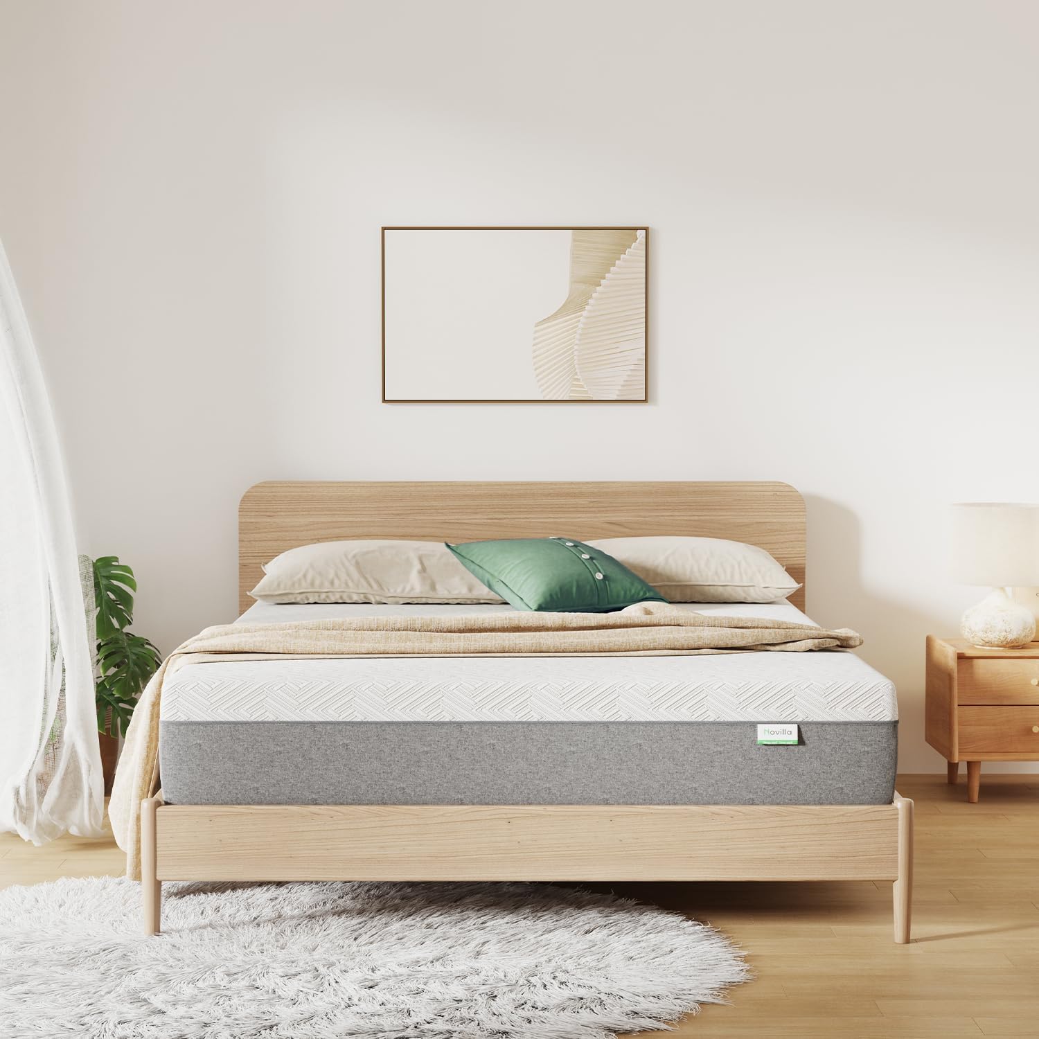 Novilla Mattress Queen Size, 14 Inch Gel Queen Memory Foam Mattress in a Box for Suppotive, Pressure Relieving & Plush Comfort, Bliss