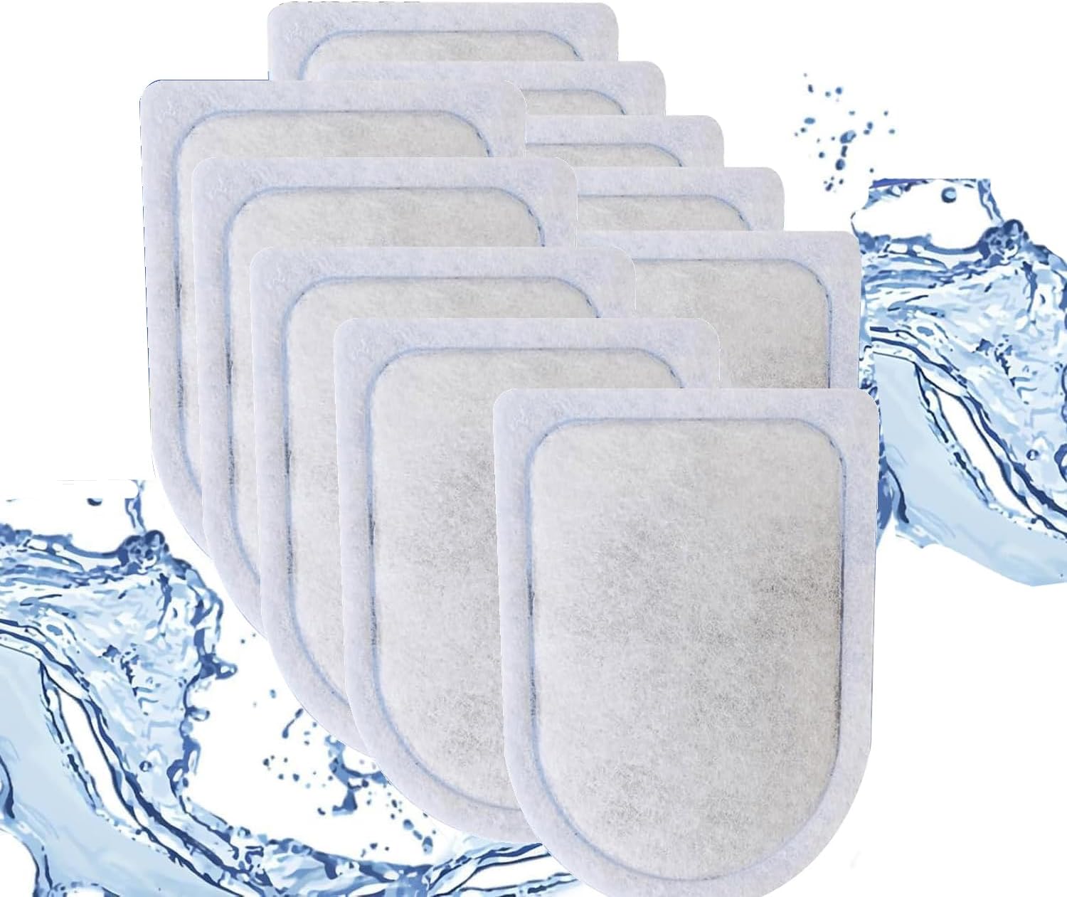 Yoolight 10 Packs Filter Cartridges for Tetra Whisper EX, Large Replacement for Tetra Whisper EX30/EX45/EX70, 10 Filter Cartridges Included