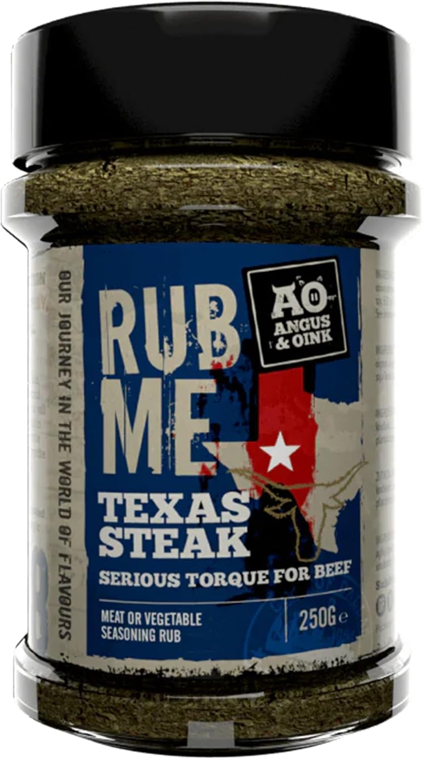 Angus & Oink Rub Me Texas Steak BBQ Seasoning 210g