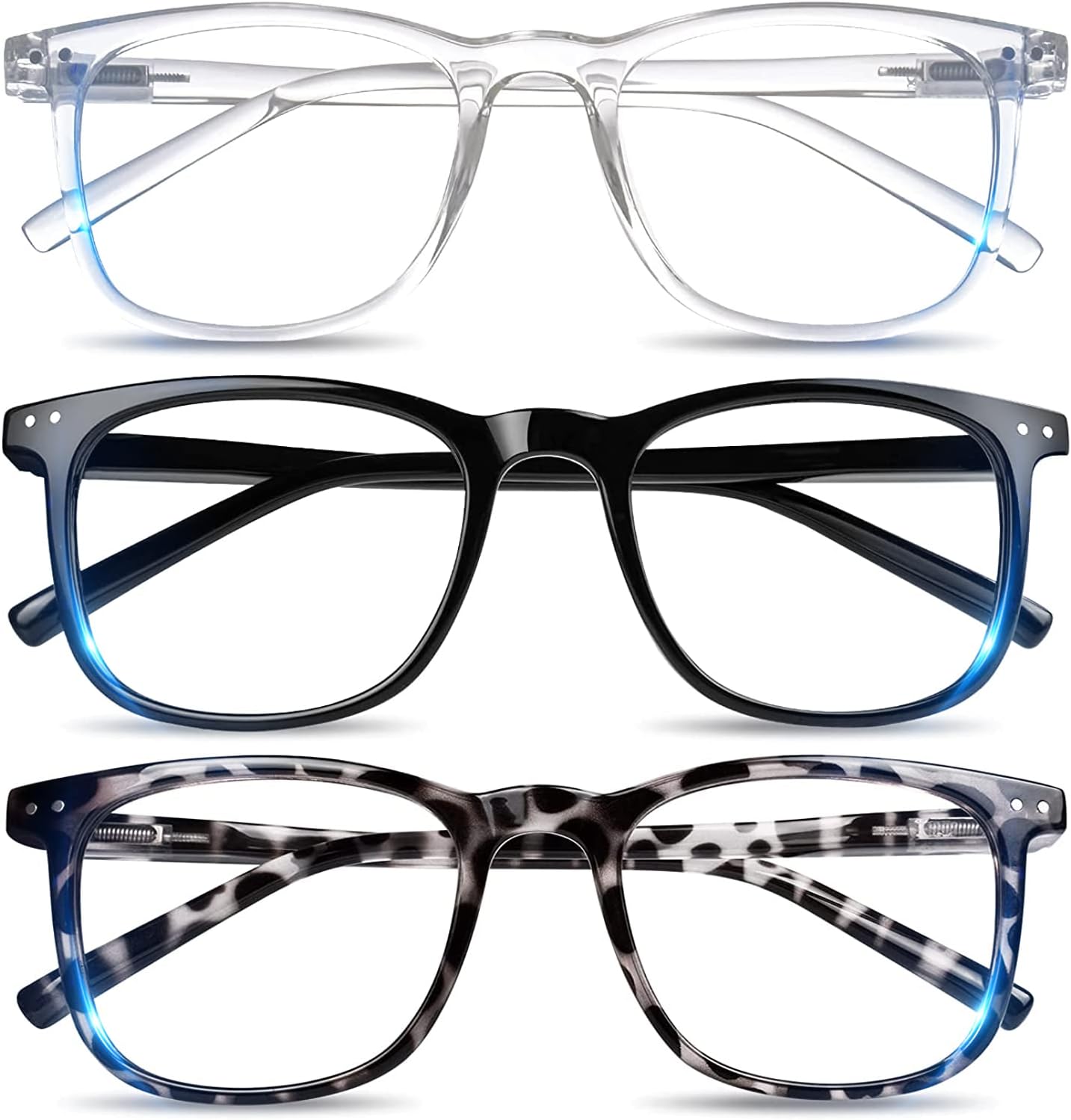 AOSM Blue Light Glasses for Men & Women,Gaming glasses Anti-Glare UV400 Protection,Blue Light Blocking to Relieve Eye Strain