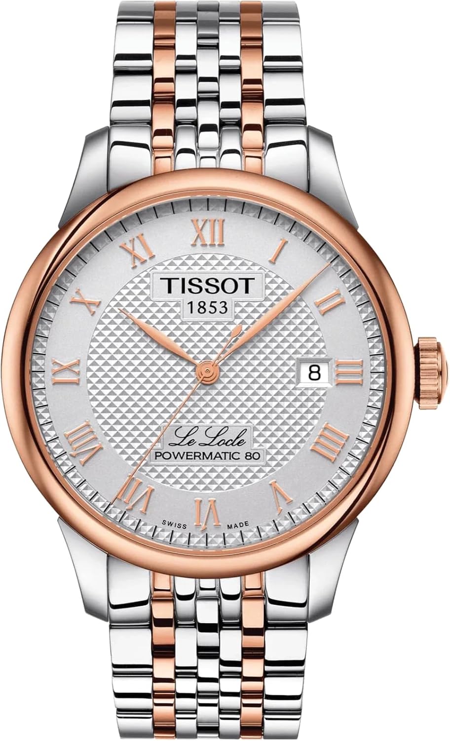 TISSOT Le Locle Powermatic 80 Men's Two-Tone Watch T006.407.22.033.00
