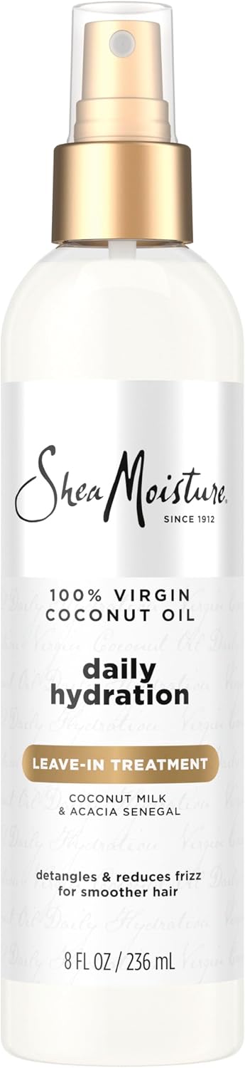 SheaMoisture 100% Virgin Coconut Oil Daily Hydration Leave-In Treatment,8 Oz