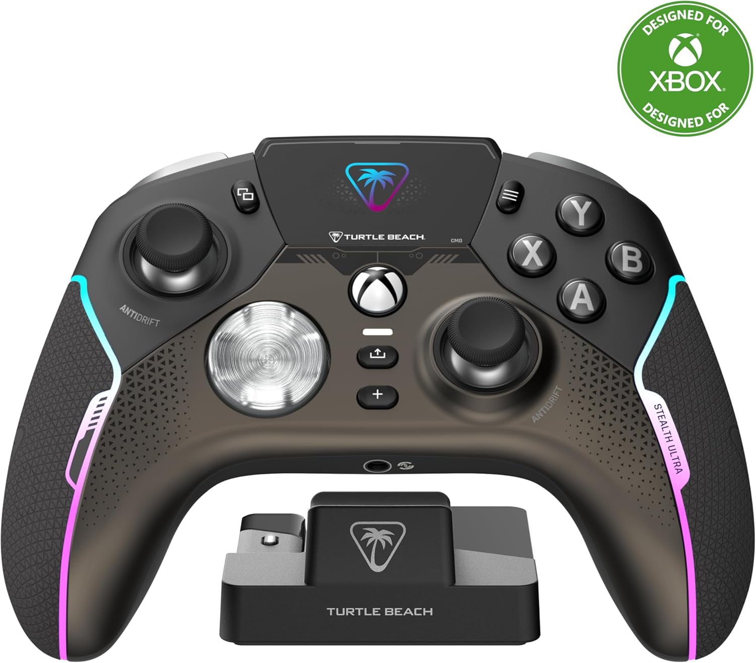 Turtle Beach Stealth Ultra Wireless High Performance Gaming Controller with Rapid Charge Dock, Adjustable Triggers and Command Display for Xbox Series X|S, Xbox One & PC [Officially Licensed for Xbox]