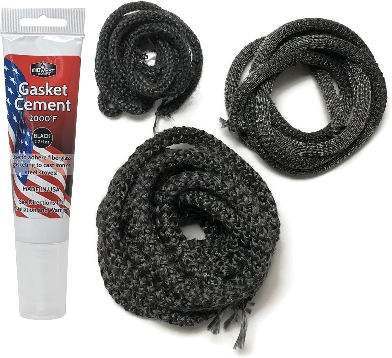 3440 Gasket Kit for Intrepid I,II, Old Defiant*, Resolute, Vigilant Stoves by Vermont Castings | Premium Kit by Midwest Hearth