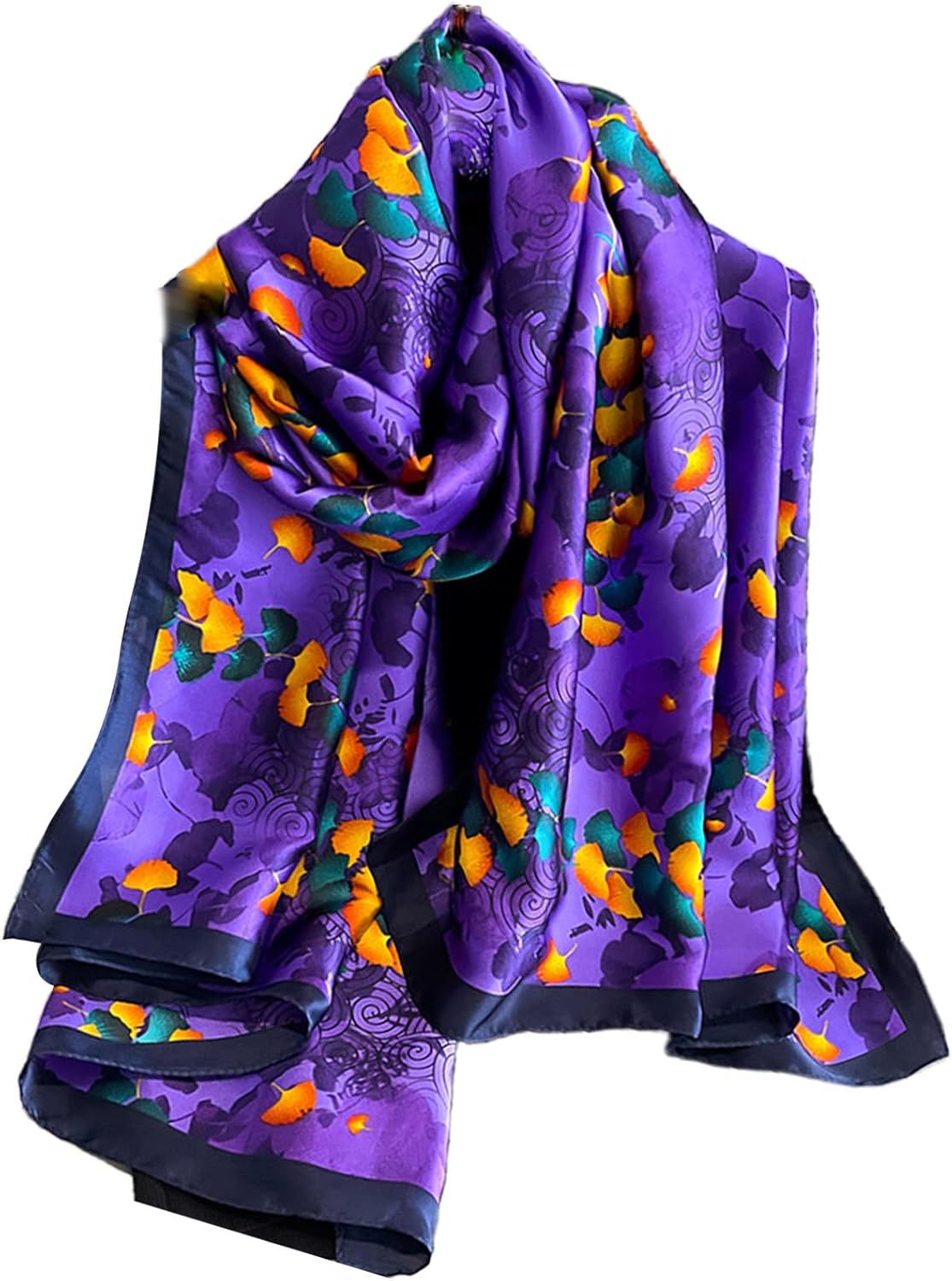 FAIRYGATE Satin Scarfs for Women Lightweight Smooth Ladies Scarves Gifts Wedding Accessories 70.8 x 35.4 Inch