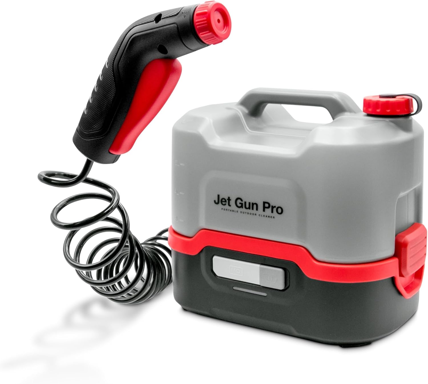 Errecom JET GUN PRO, Portable High Pressure Cleaner, 8 L Water Tank, 3 m Spiral Hose, 2.1 kg