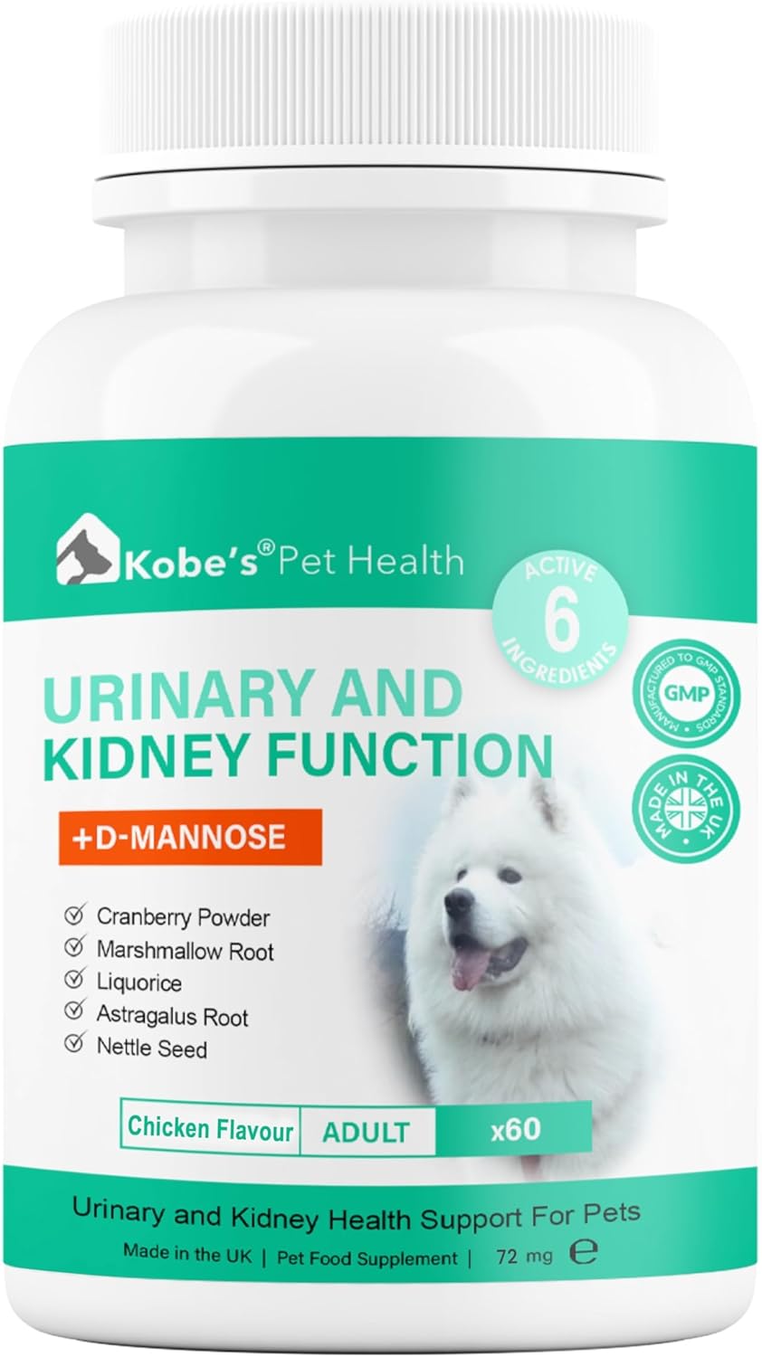 Probiotics for Dogs by KOBE’S® | Digestive Enzyme | Urinary Tract Infection | Stimulates Immune System & Maintains Overall Health | Dog Yeast Infection Treatment| Dog Diarrhea Treatment - 60 Capsules