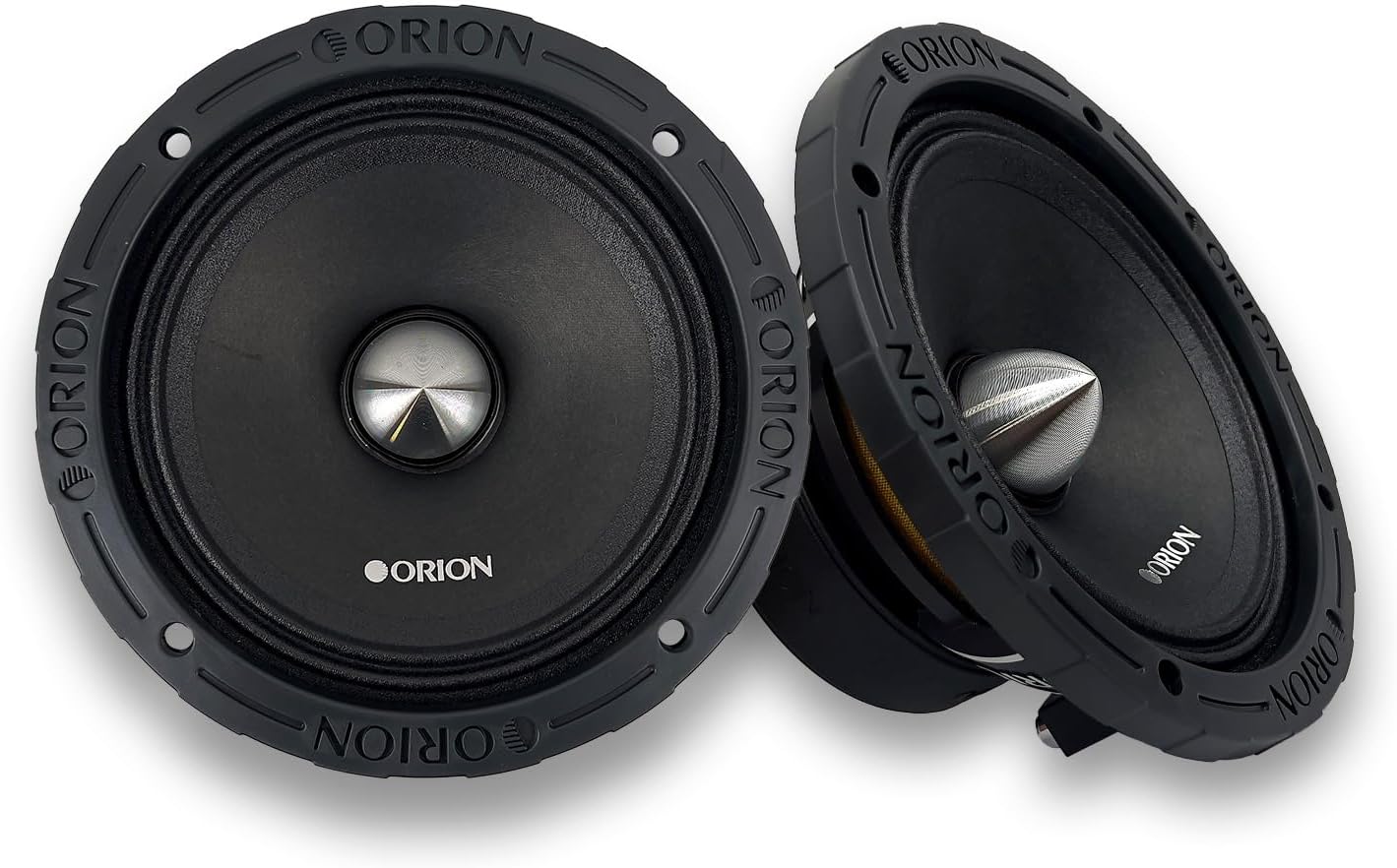 ORION XTR XTX654 High Efficiency 6.5" Mid-Range Bullet Loudspeakers, 1400W Max Power, 350W RMS, 4 Ohm, 1.5" Voice Coil - Pro Car Audio Stereo, Midrange Speakers (Pair)