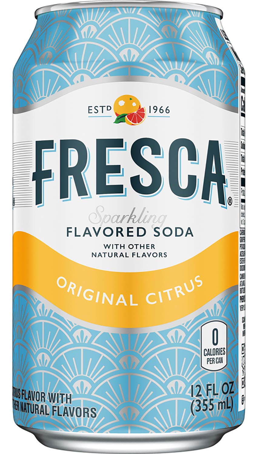 Fresca, Original Citrus, Sparkling Flavored Soda with other natural flavors, 12 fl oz Cans (9 Cans)