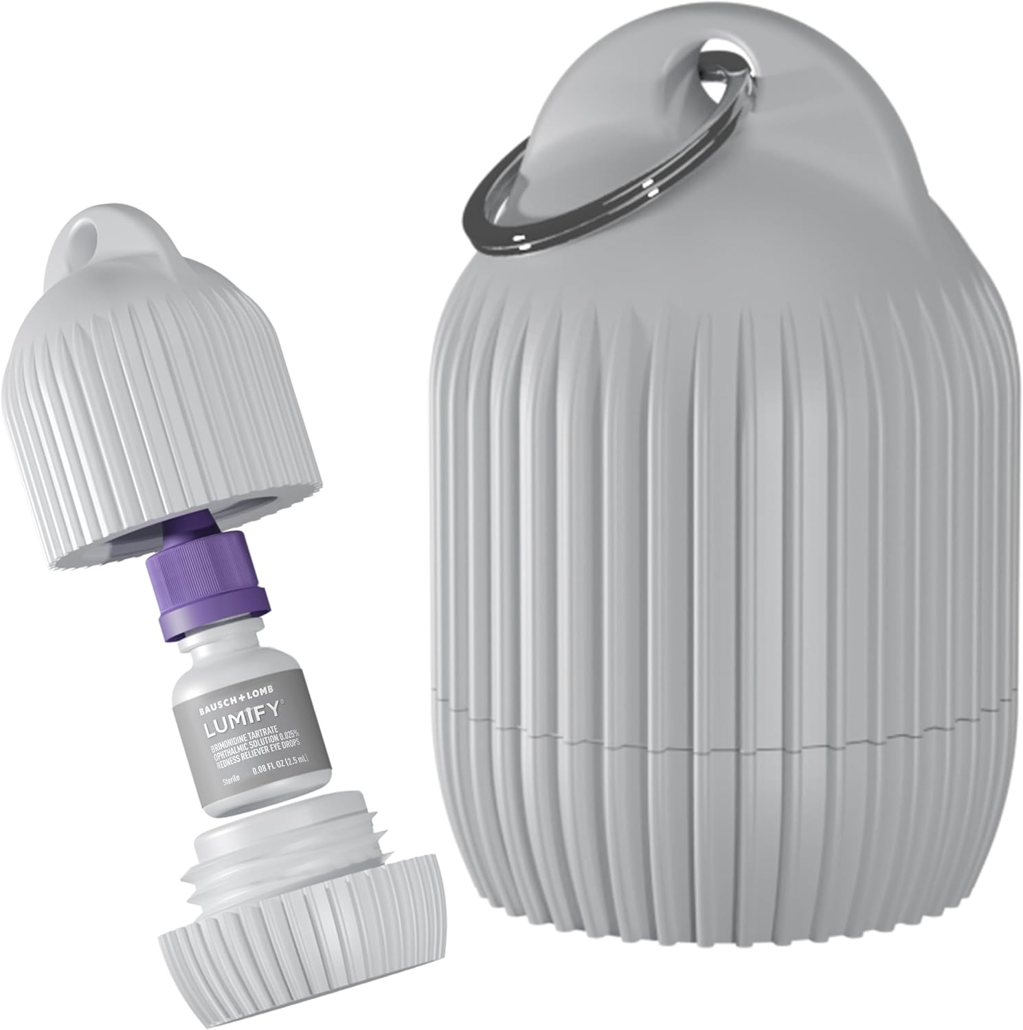 Generic Travel Case for Lumify Eye Drops - Fits 2.5ml - 7.5 ml, White