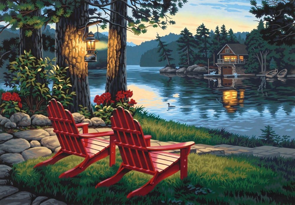 Dimensions PBN 20x14 AdirondackEvening, None, Adirondack Evening