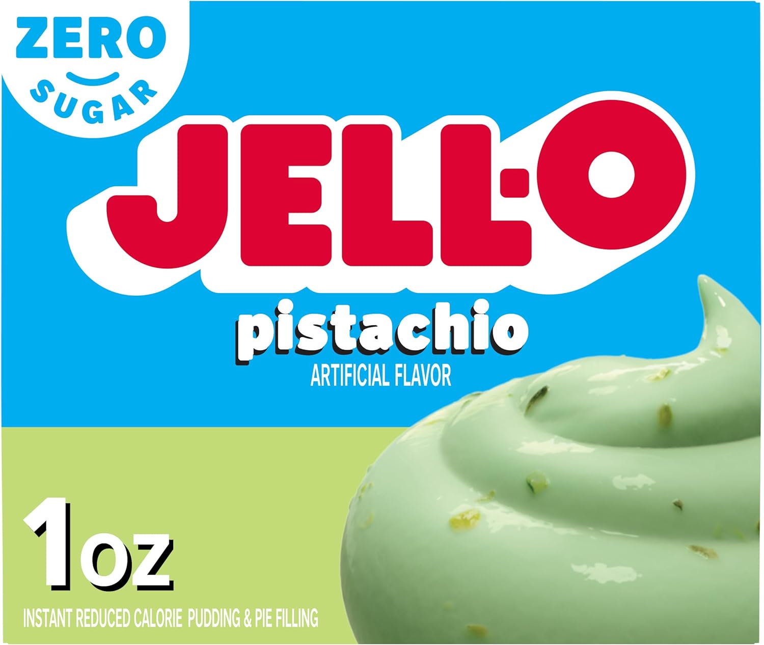 Jello Sugar Free Fat Free Pistachio instant pudding 28g 1oz