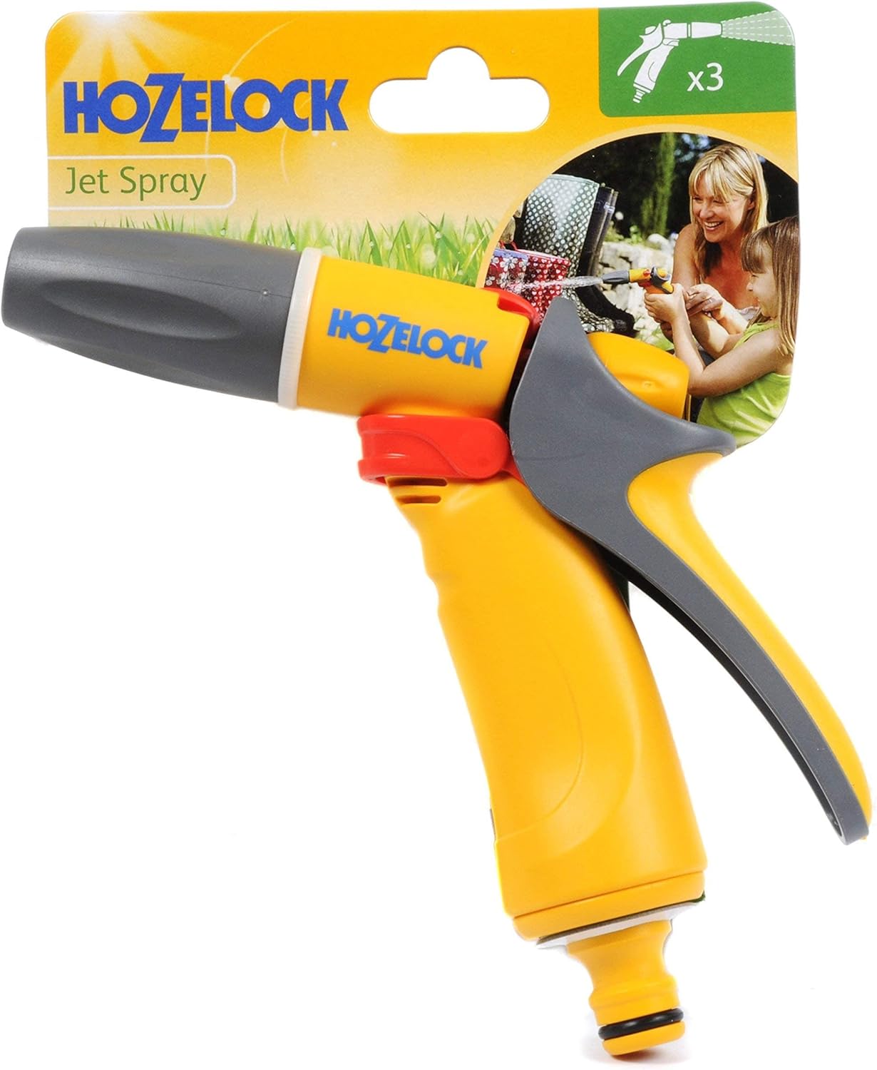 Hozelock 2674 Jet Gun 6002 Right 22 x 16 x 16 cm Yellow/Grey