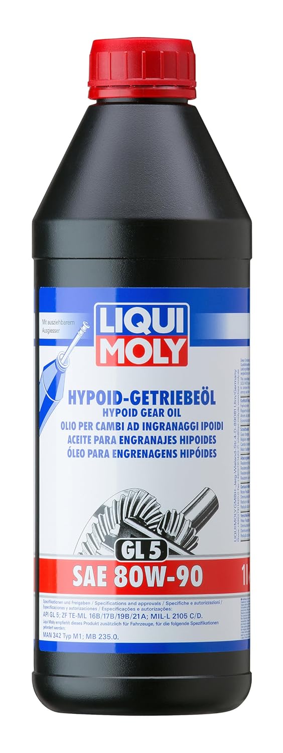 LIQUI MOLY Hypoid Gear Oil (GL5) SAE 80W-90 | 1 L | Gear oil | Hydraulic oil | SKU: 4406