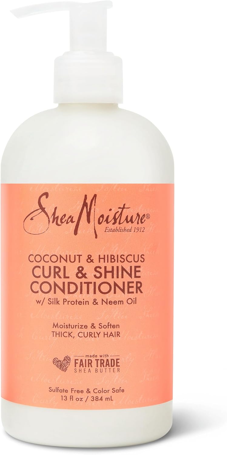 Shea Moisture Curl Shine Silicone Free Conditioner for Curly Hair, 13 Oz