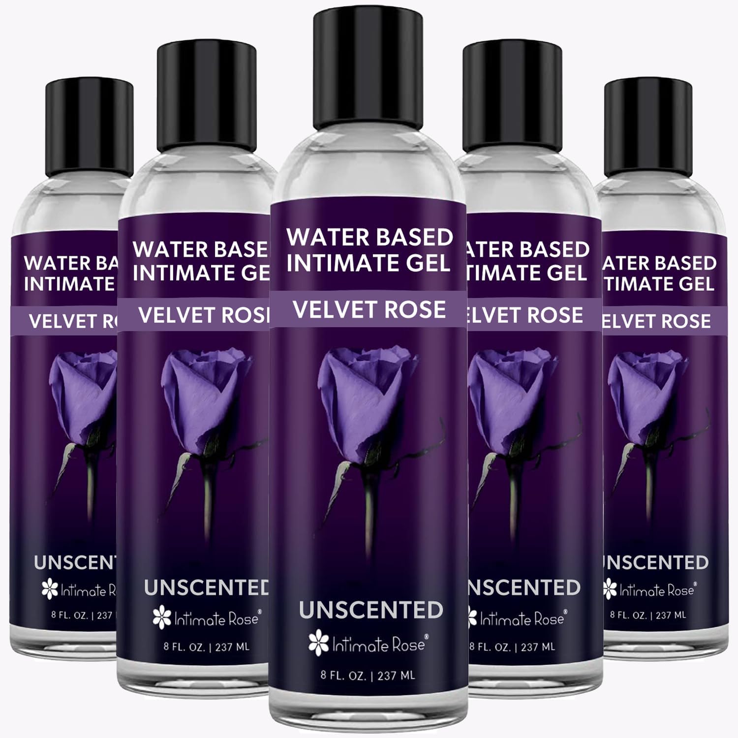 5 Eight oz. Bottles of Water Based Personal Lubricant for Men & Women