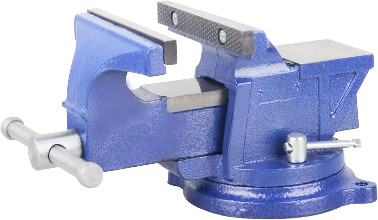 DAYUAN 5'' Heavy Duty Bench Vise Anvil Forged, 360 Swivel Locking Base Desktop Clamp
