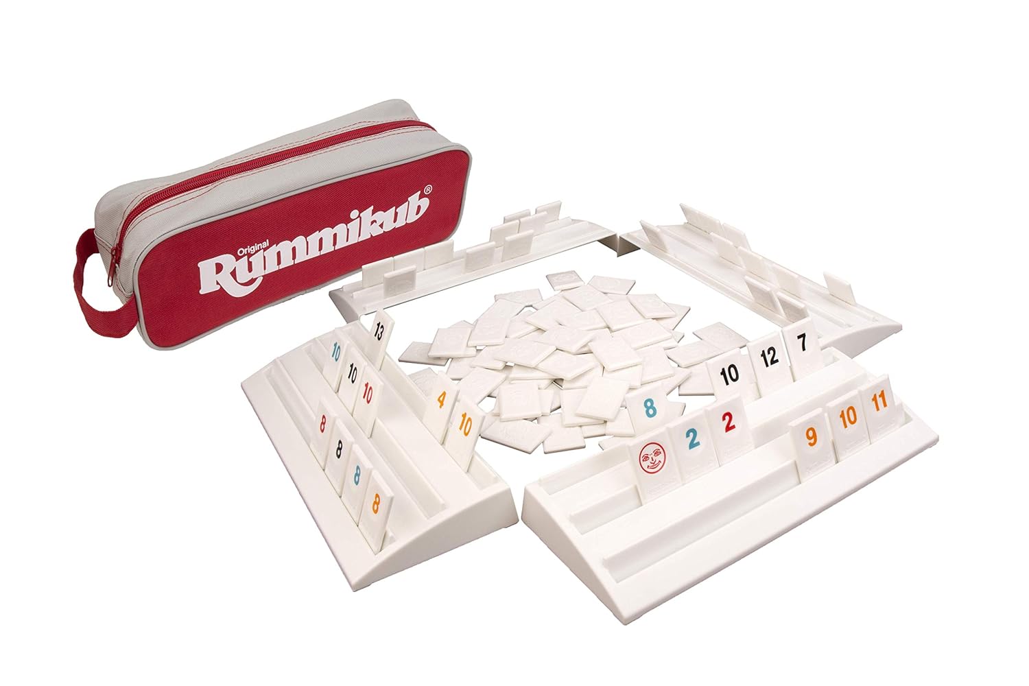 Pressman Rummikub Age 8+ - The Complete Original Game With Full-Size Racks and Tiles in a Durable Canvas Storage/Travel Case Amazon Exclusive