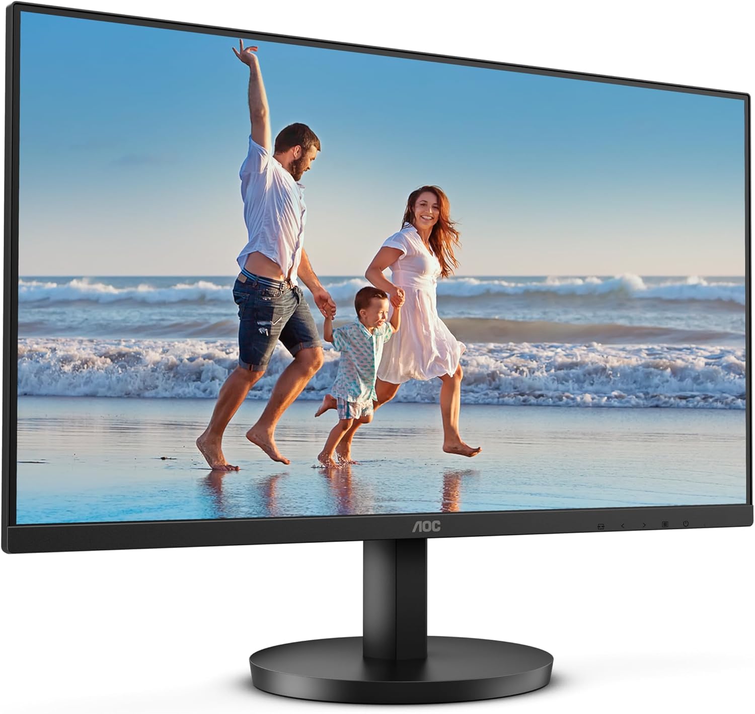 AOC 24B3HM - 24 Inch Full HD Monitor, Adaptive Sync (1920x1080, 75 Hz, VGA, HDMI 1.4) Black