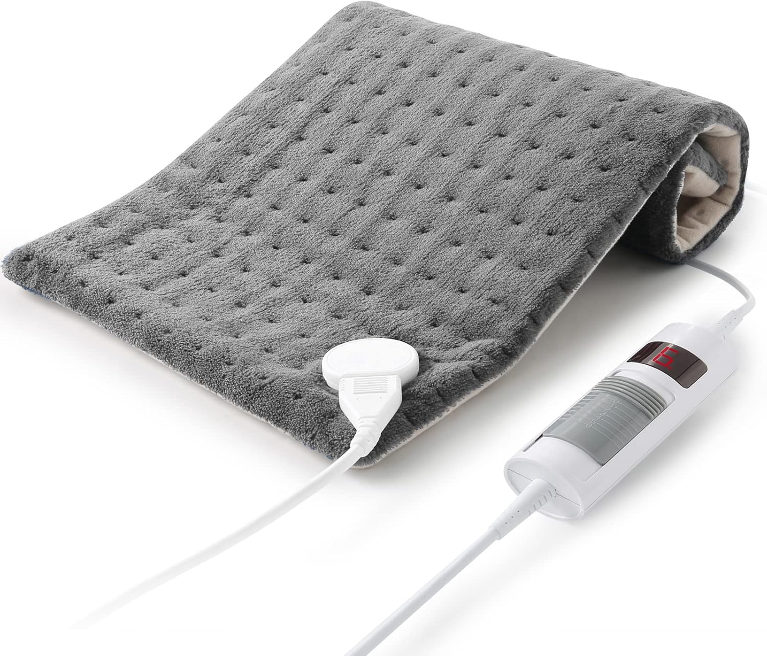 Heating Pad Electric Heat pad for Back Neck with Fast Heating Technology, 6 Heat Settings & Auto Shut Off, Machine Washable, 12"x24"