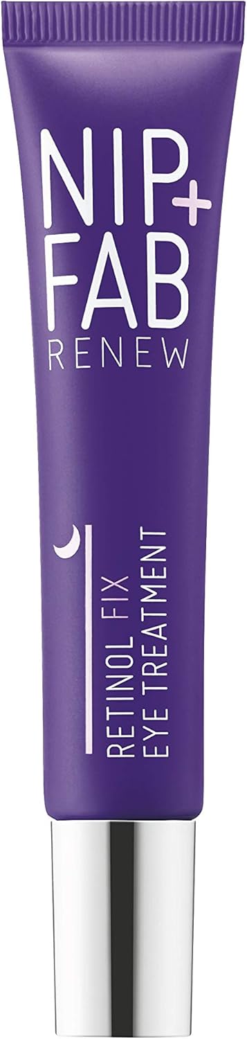 Nip + Fab Retinol Fix Eye Treatment 0.1% Retinol Eye Cream Anti-Aging Moisturizing for Fine Lines Wrinkles Dark Circles Puffiness and Bags Under Eyes, 15 ml